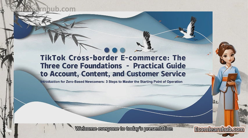 TikTok Course Tiktok Cross-border Ecommerce The Three Core Foundations - Practical Guide to Account, Ccontent, and Customer Service