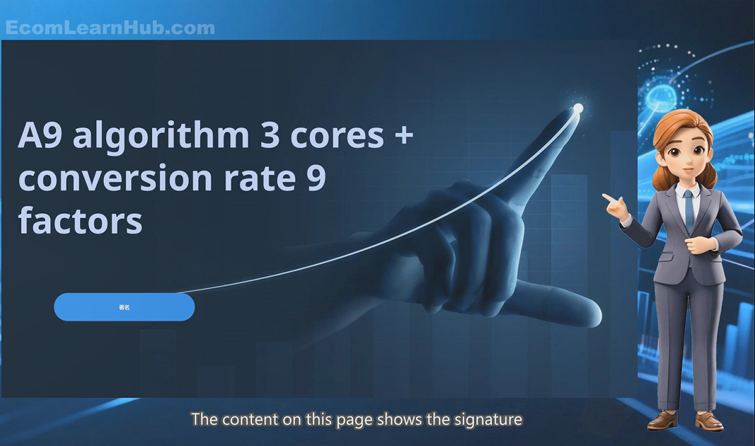 Amazon Course 01 A9 Algorithm Conversion Rate-Three Cores + Nine Factors
