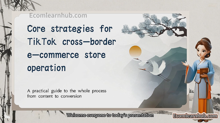TikTok Course Tiktok Cross-border Ecomemrce Store Operation Core Strategies