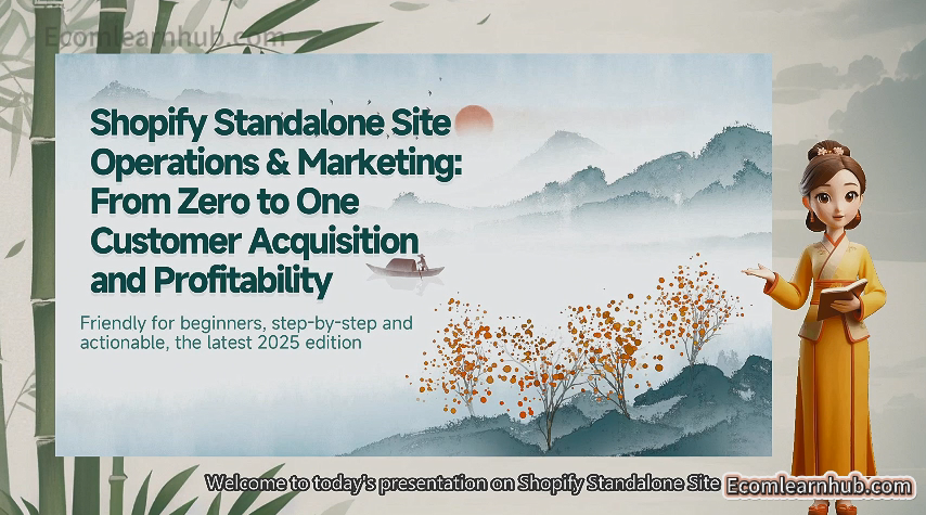 Shopify Course Off-site Operations and Marketing From Zero to One Customer Acquisition and Profitability